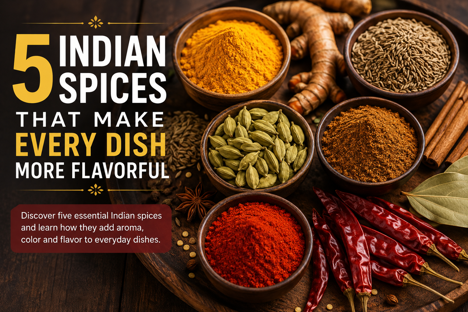 5 Indian Spices That Make Every Dish More Flavorful